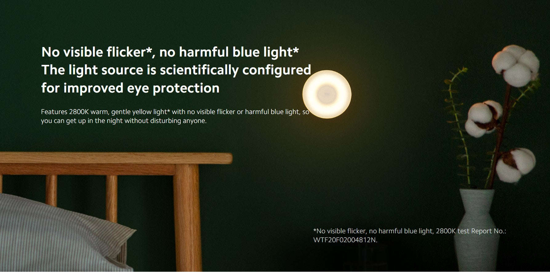 VMIDirect Smart Motion Sensor Lamp with 2800K warm light for eye protection and no flicker