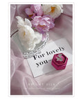 Smooth Silk Mercerized Photography Setup with Flowers and a Mirror on Soft Fabric for Studio Use