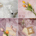 Smooth Silk Mercerized Photography Backdrop with Elegant Drapes and Decorative Props
