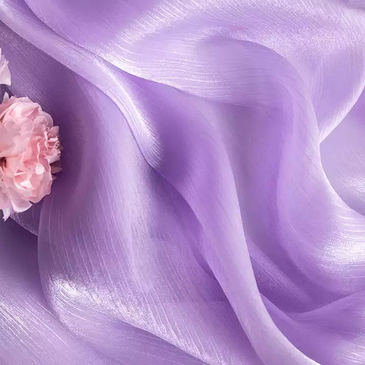 Smooth Silk Mercerized Photography Backdrop in Soft Lavender with Delicate Texture