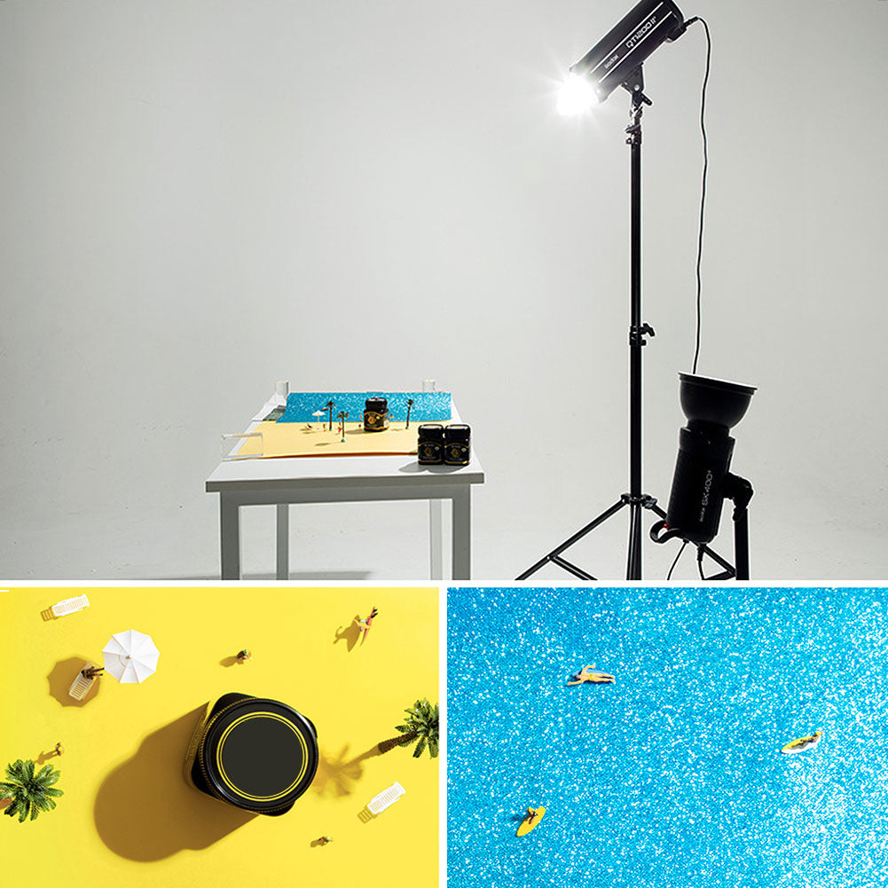 VMIDirect professional lighting setup showcasing a Sparkling Sky Background for photography shoots