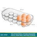 VMIDirect Stackable Pantry Organizer for eggs and food storage with clear design