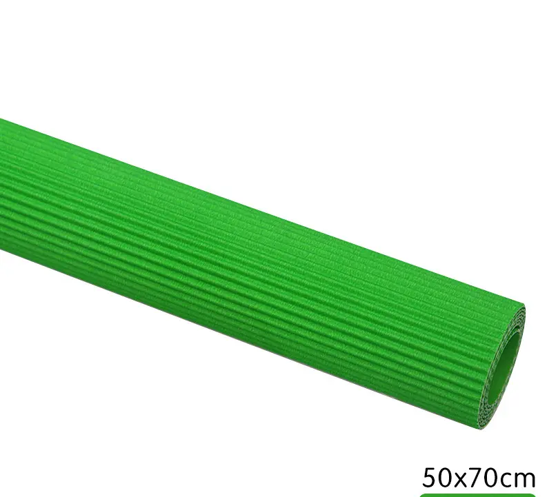 Rolled Striped Photography Background Paper in vibrant green color for creative photo shoots