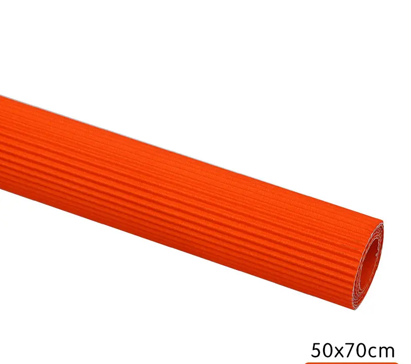 Striped Photography Background Paper in vibrant orange color for creative photo shoots