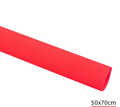 Striped Photography Background Paper in vibrant red color, ideal for professional photo shoots