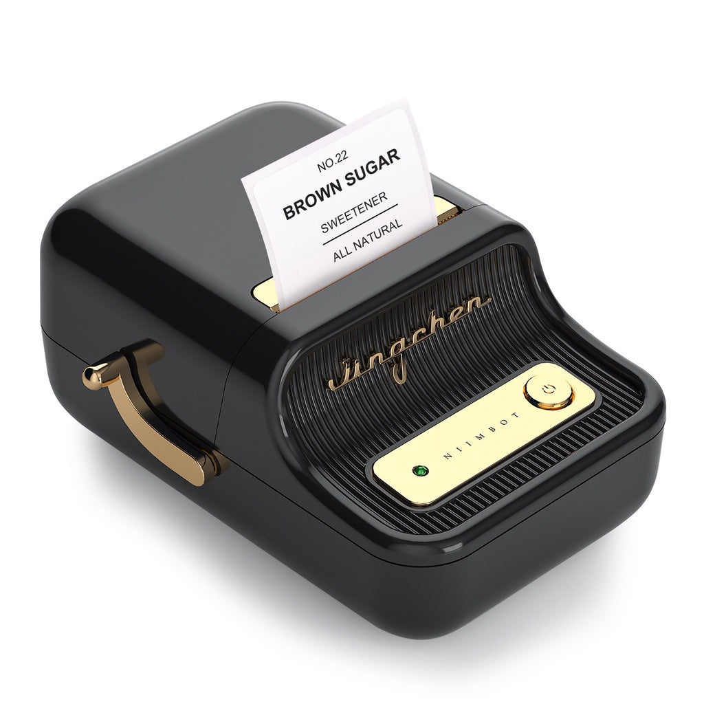 VMIDirect Thermal Label Printer in sleek black design with easy-to-use interface and label output