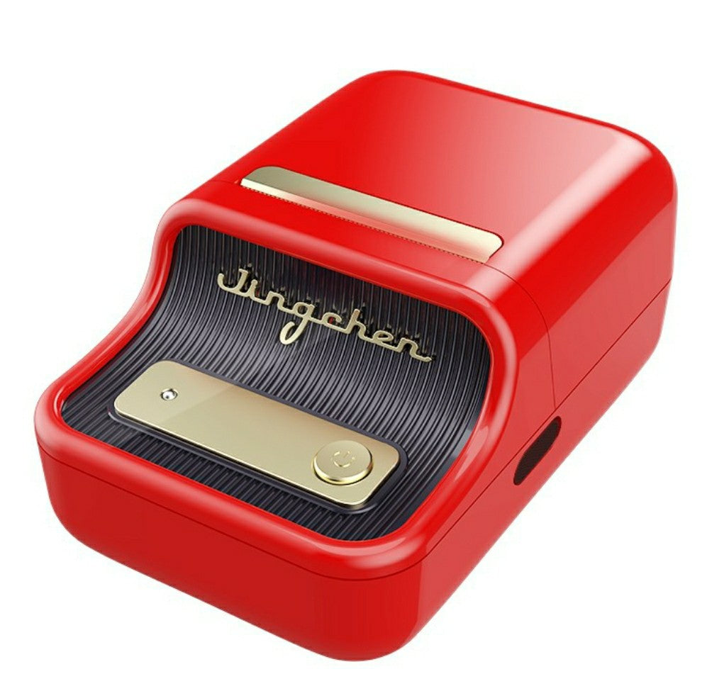 VMIDirect Thermal Label Printer in red with sleek design for easy label creation