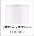 VMIDirect Thermal Label Stickers Barcode Rolls in a White 30x20mm format with 320 sheets per roll
