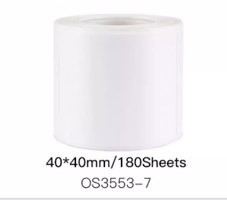 VMIDirect Thermal Label Stickers Barcode Rolls in a compact 40x40mm design for easy labeling