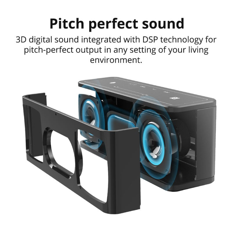VMIDirect Bluetooth Speaker with 3D digital sound and DSP technology for optimal audio in any space