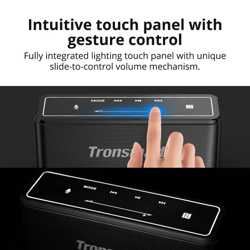 VMIDirect Bluetooth Speaker with Intuitive Touch Panel and Gesture Control for Easy Volume Adjustment