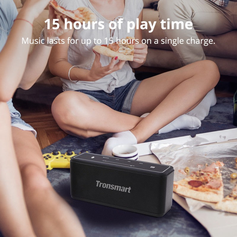 Tronsmart Mega Bluetooth Speaker 40W Dual Driver Wireless Speaker high-fidelity Stereo Sound NFC Deep Bass Built-in Mic LED Backlight 15hours Playtime Supports NFC Super Bass Outdoor Speaker Portable Speaker With Touch Control Soundbar - VMI Direct