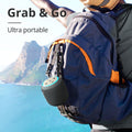 VMIDirect Portable Speaker attached to a backpack for easy carrying and ultra-portability outdoors