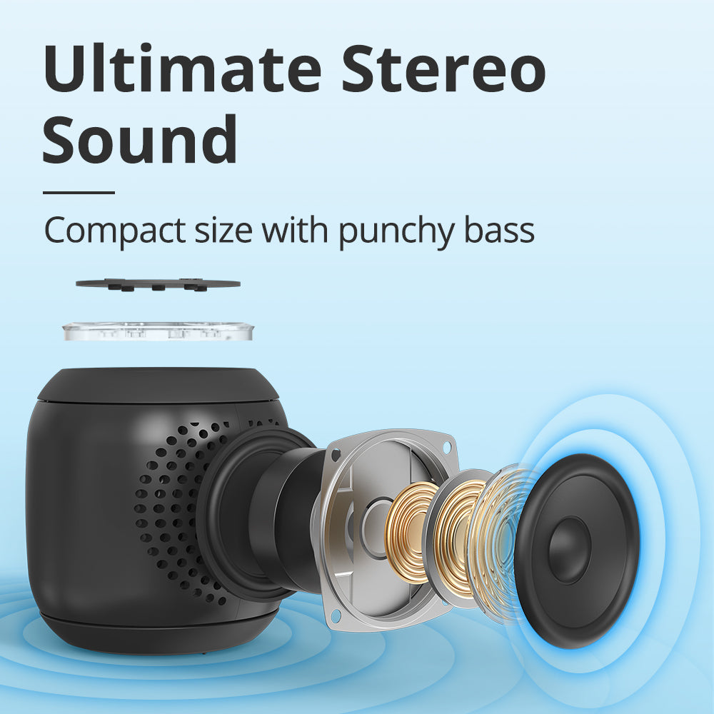 VMIDirect Portable Speaker in compact design delivering ultimate stereo sound with punchy bass