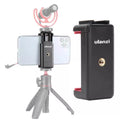 VMIDirect Adjustable Mount Clip for Mobile Cellphone showing secure grip with a tripod attachment