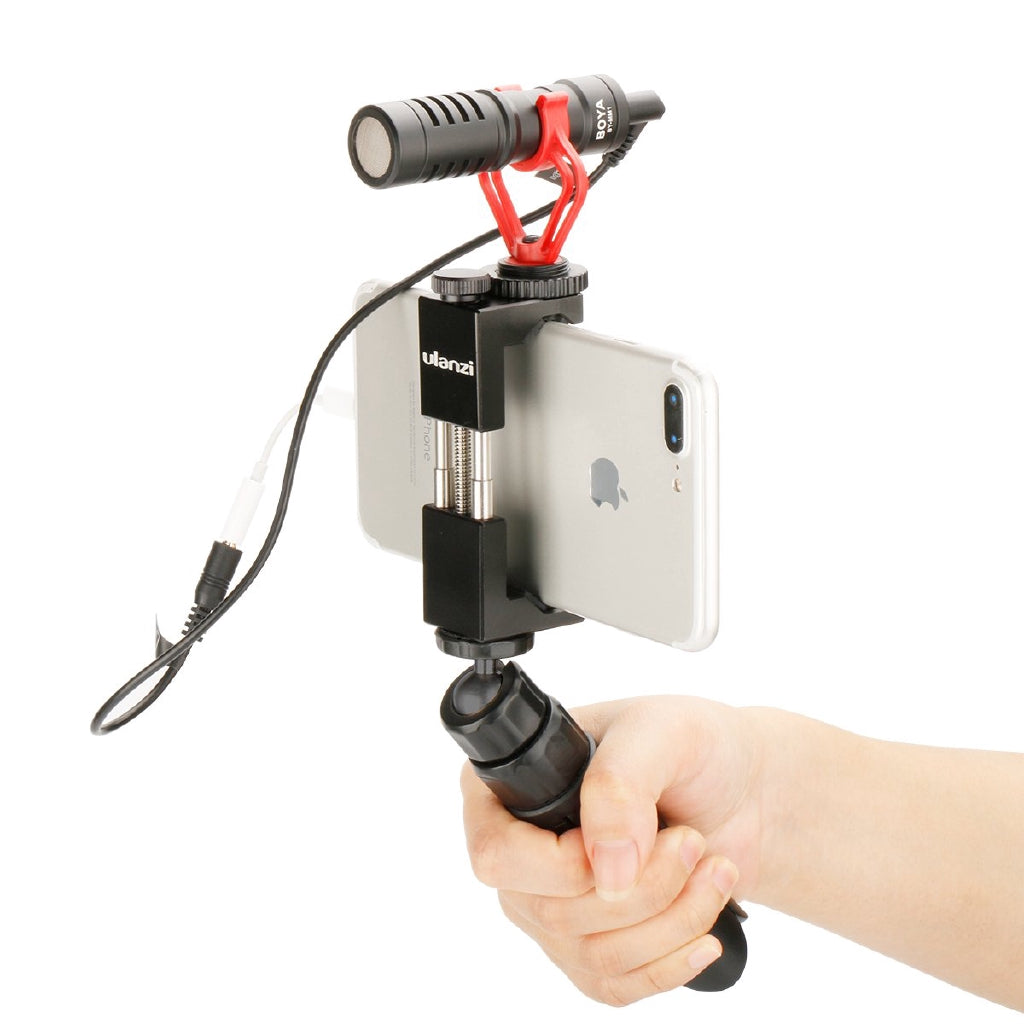 VMIDirect Phone Tripod Mount with Cold Shoe Mount for Secure Smartphone Positioning