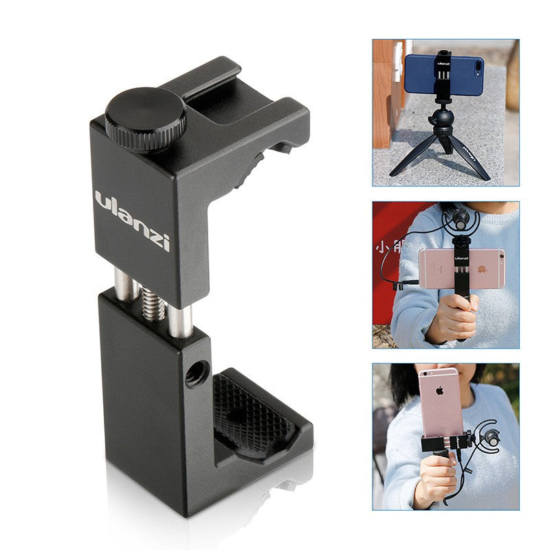 VMIDirect Phone Tripod Mount with Cold Shoe Mount for Stable Smartphone Support