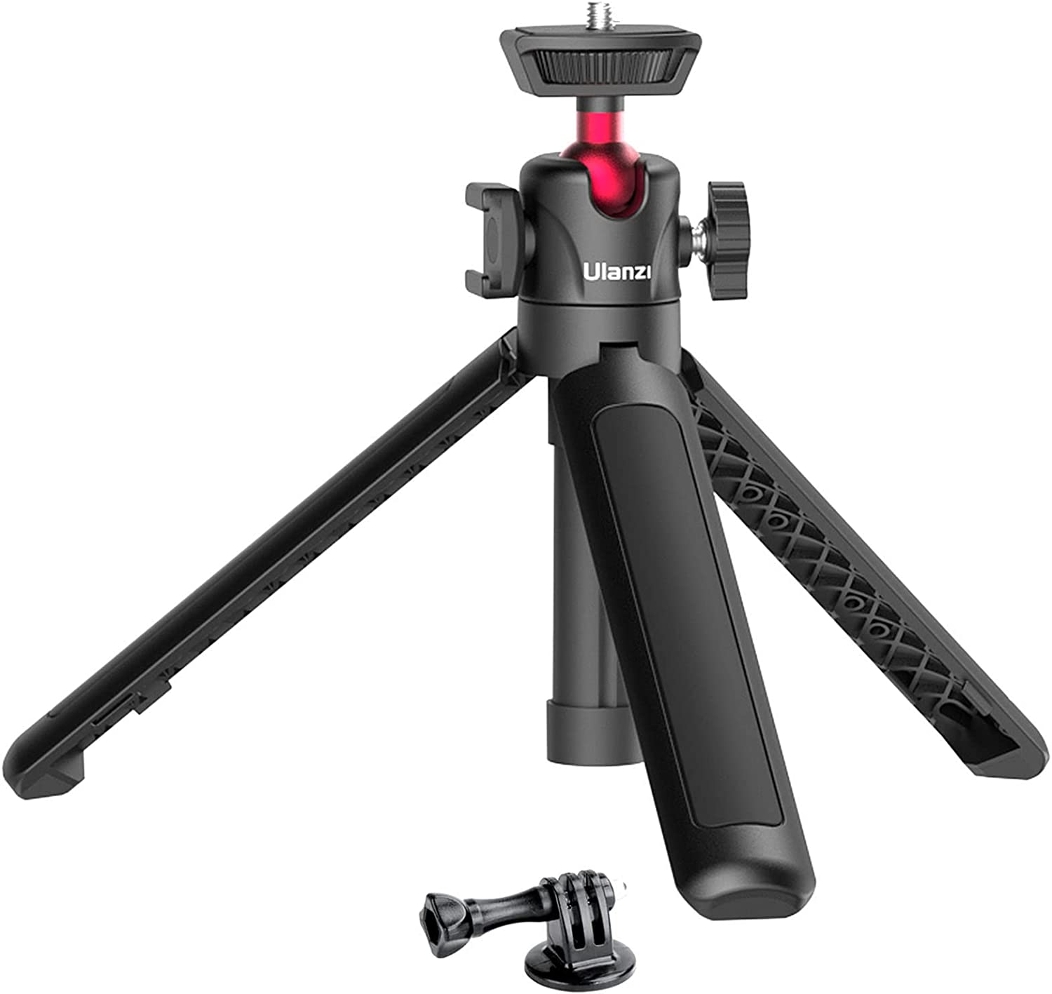 VMIDirect extendable desktop tripod with ball head for cameras and smartphones, featuring a stable base