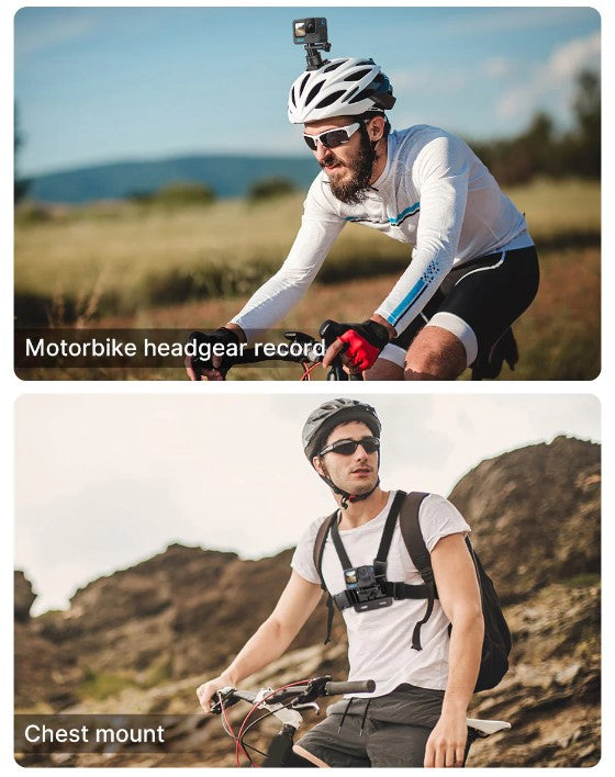 Ulanzi Go Quick II Magnetic Adapter Mount Kit Quick Release for motorbike and chest mount recording