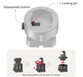 Ulanzi Go Quick II Magnetic Adapter Mount Kit Quick Release with disassembly button and locking pin feature