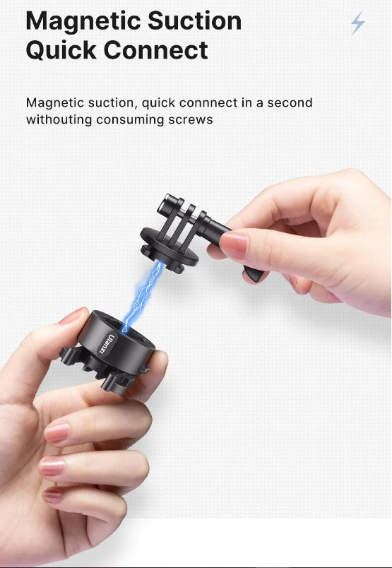 Magnetic Adapter Camera Mount with quick connect feature for easy attachment without screws