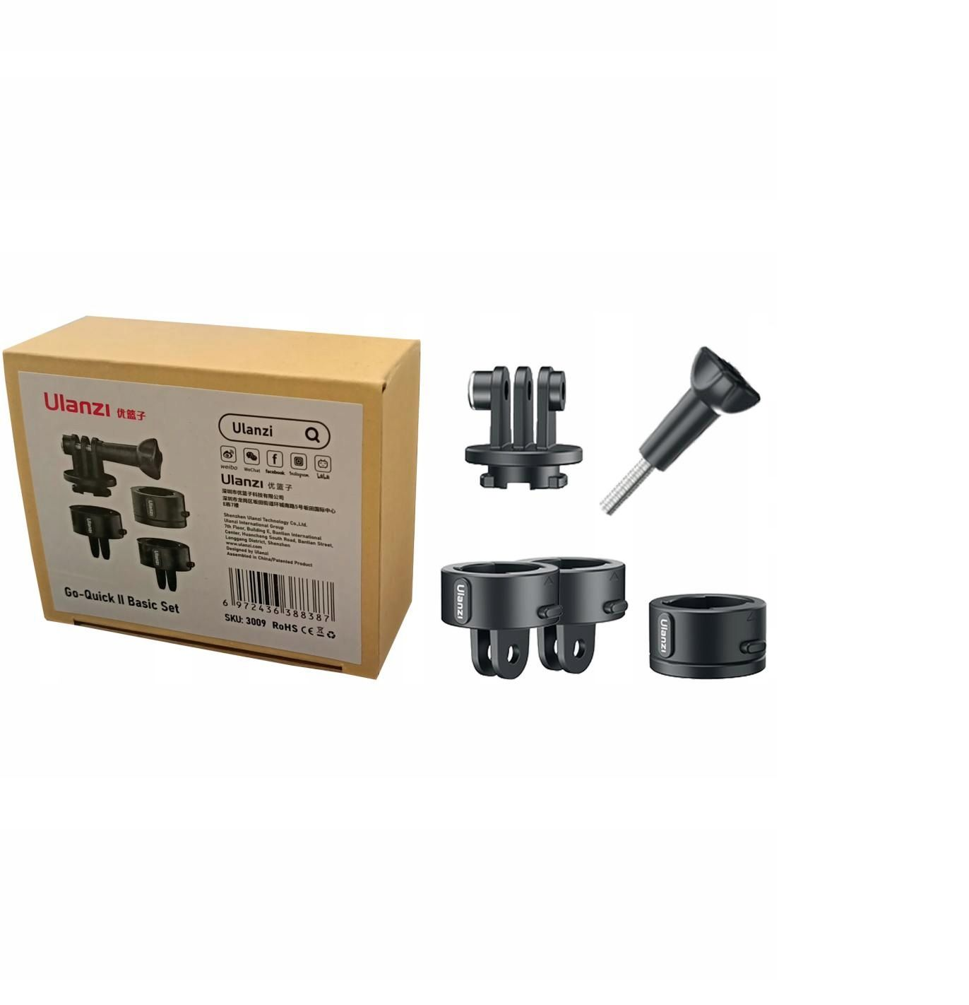 VMIDirect Go-Quick 8 Basic Set with Quick Release Magnetic Adapter Mount for Tripod and Monopod use