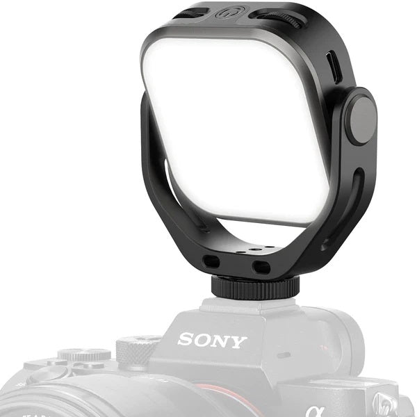 Ulanzi VIJIM VL66 360° Rotating LED Video Light with Cold Shoe 2000mAh Built-in Battery 3200K-6500K for Photo Video Selfie Travel Vlog Tiktok Live Broadcast Zoom Photography Lighting - VMI DIRECT