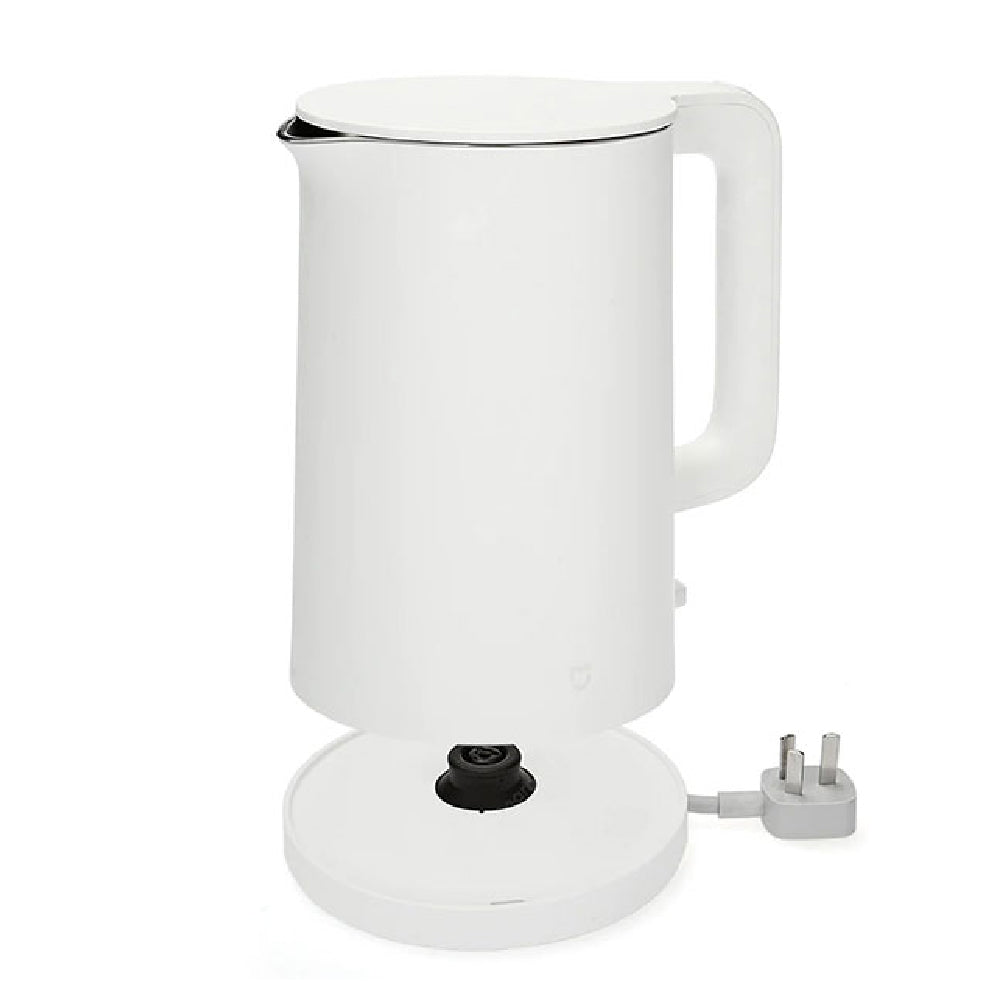 VMIDirect Electric Kettle in sleek white design with a 360-degree base for easy access