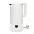 VMIDirect Electric Kettle in sleek white design with a 360-degree base for easy access