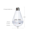 VMIDirect CCTV Security Camera Bulb with Fish Eye Night Vision and built-in microphone