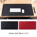 VMIDirect Leather Desk Pad in Black and Red, double-sided with a sleek design for office use