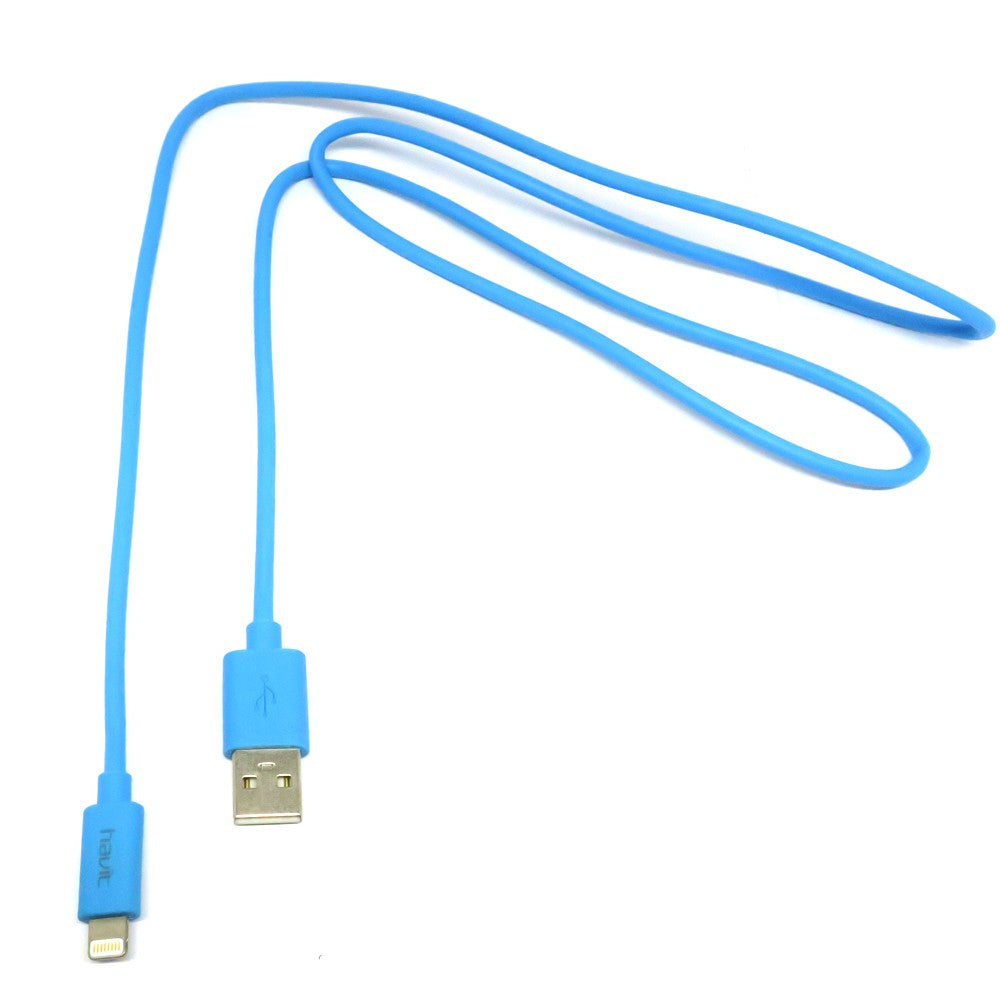 VMIDirect Neon Lightning Cable in blue for charging and data transfer with durable design