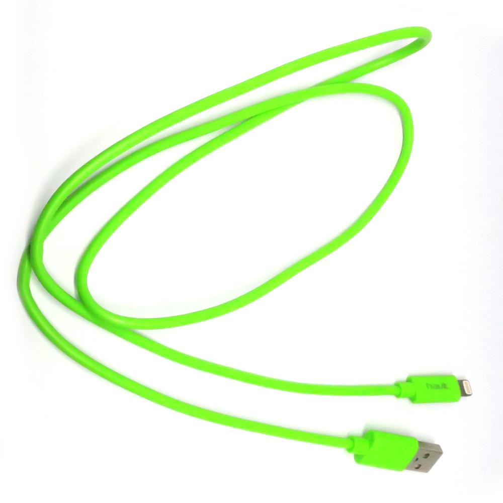 VMIDirect Neon Lightning Cable in bright green for fast charging and data transfer