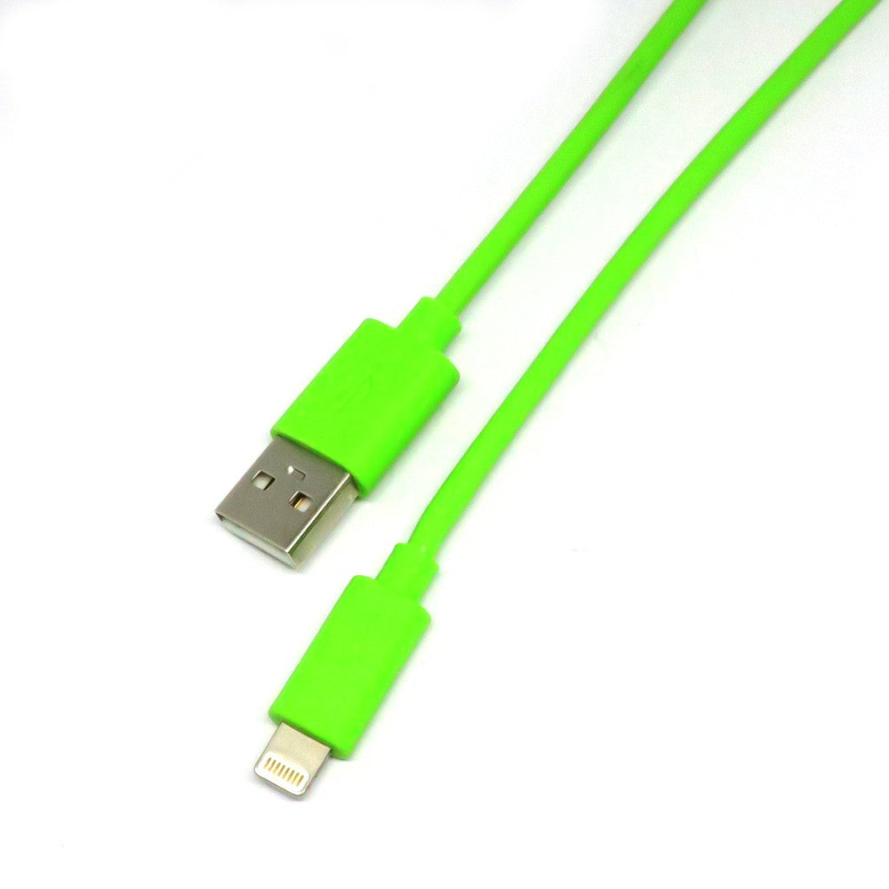 VMIDirect Neon Lightning Cable for fast charging and data transfer with vibrant orange design