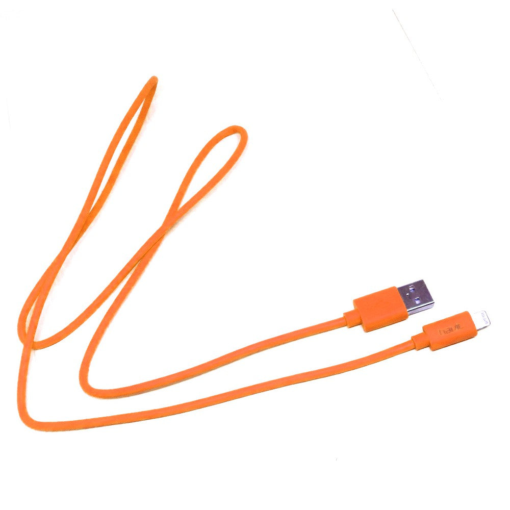 VMIDirect Neon Lightning Cable in bright orange for fast charging and data transfer