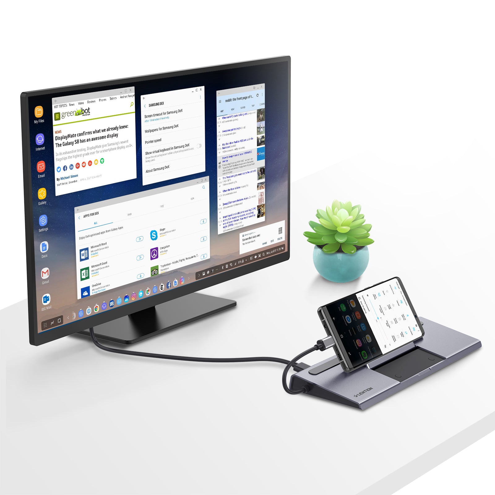 USB C Docking Station with Ethernet and Card Reader for seamless connectivity and enhanced productivity