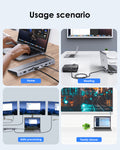 USB C Docking Station with Ethernet and Card Reader in various usage scenarios