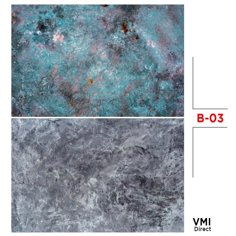 VMIDirect Photo Background Paper featuring a textured blue and gray design for photography backdrops