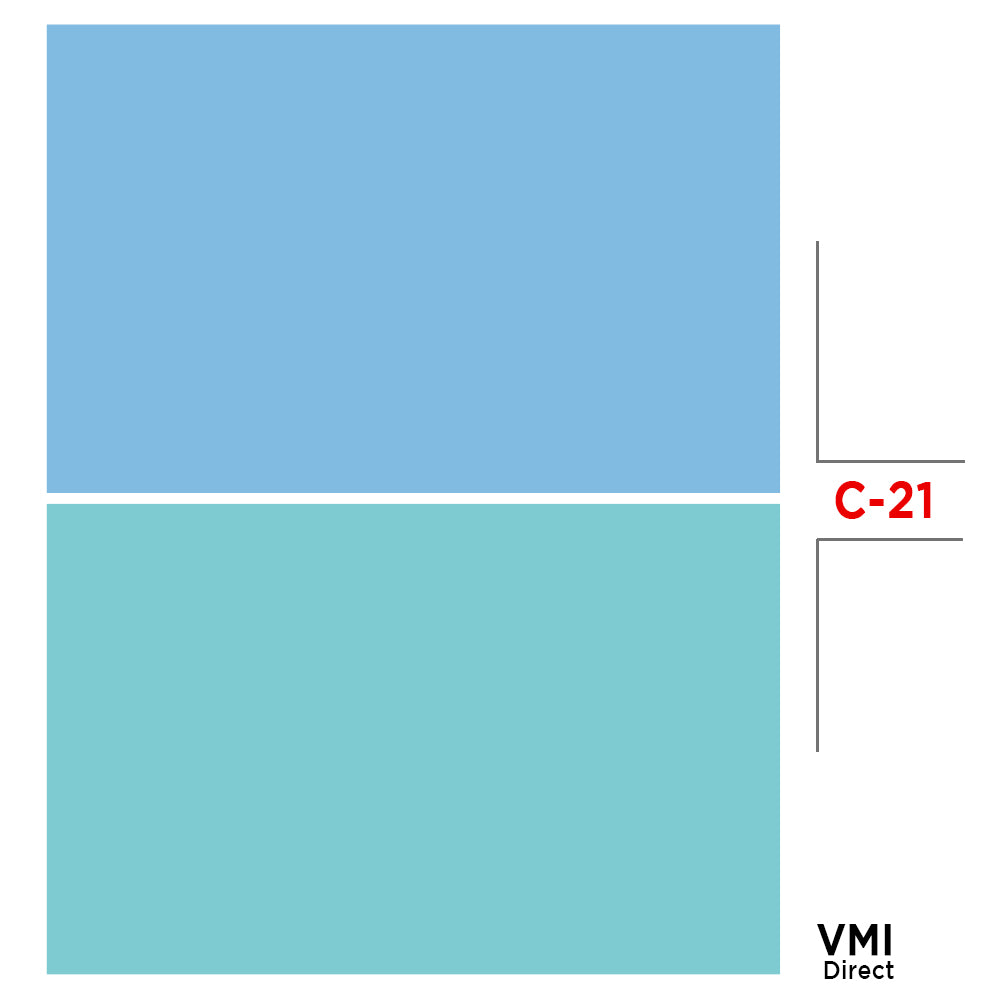 VMIDirect Photo Background Paper featuring a two-tone blue design for photography and videography use