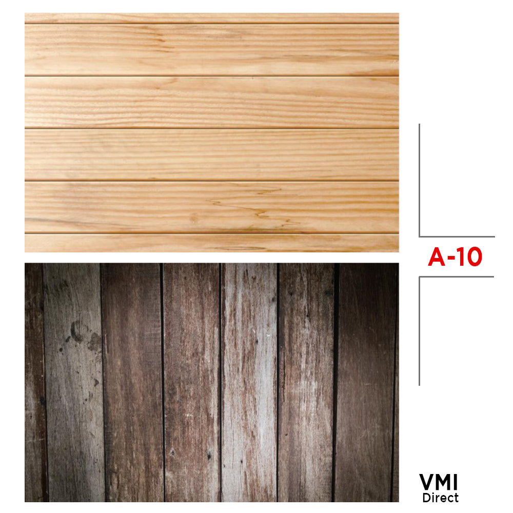 VMIDirect Photo Background Paper featuring natural wood grain textures in light and dark tones