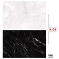 VMIDirect Photo Background Paper in Marble Patterns, Featuring White and Black Designs for Photography
