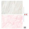 VMIDirect Photo Background Paper in A-15 design featuring marble patterns in light beige and pink