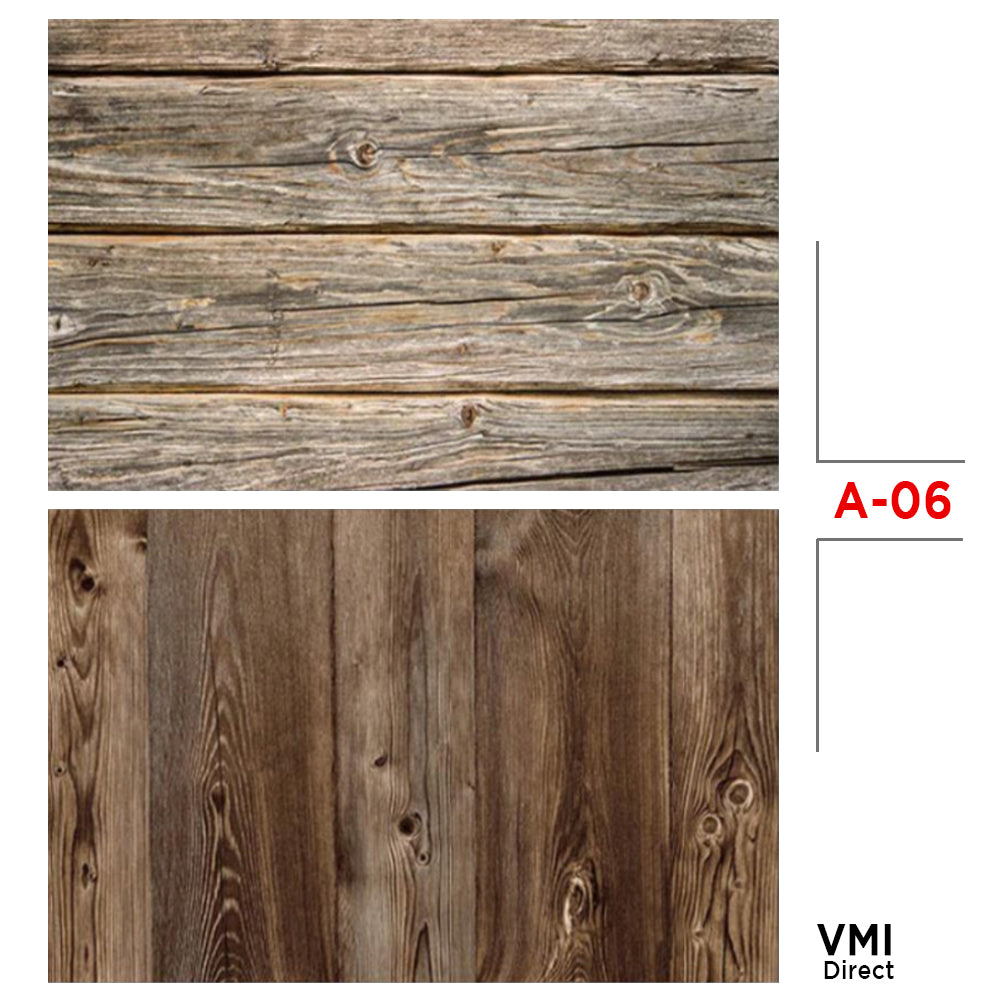 VMIDirect Photo Background Paper featuring a rustic wooden texture for photography and styling