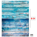 VMIDirect Photo Background Paper in shades of blue with a distressed wood texture for photography use