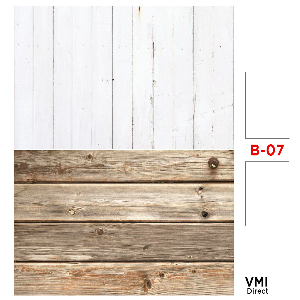 VMIDirect Photo Background Paper featuring a textured white and rustic wooden design for creative photography