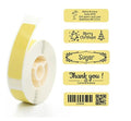 VMIDirect Waterproof Thermal Label Sticker Roll with assorted labels for gifts and organization