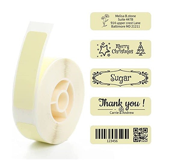 VMIDirect Waterproof Thermal Label Sticker Roll with Various Label Designs for Organizing and Crafting