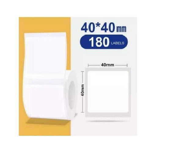 VMIDirect Waterproof Thermal Label Sticker 40x40mm with 180 labels on a roll for easy organization