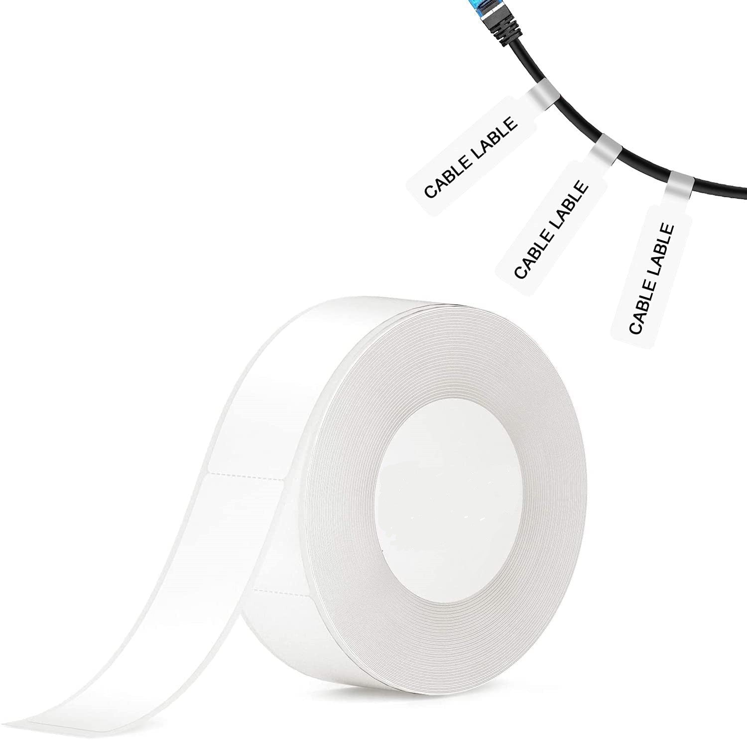 VMIDirect Waterproof Thermal Label Sticker Roll for easy labeling of cables and other items