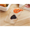850ml Wheat Straw Rectangular Bento Lunch Box with a dipping sauce dish and chopsticks for easy meal enjoyment